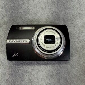 Olympus Stylus U840 Digital Camera Black 8MP HyperCrystal LCD For Parts